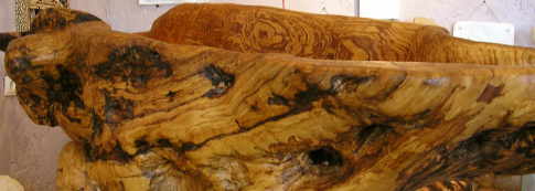 gro�es Gef�� aus Olivenholz