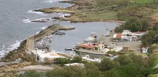 Blick auf den kleinen Hafen