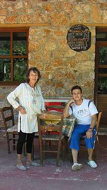 Die Betreiber Sergio und Katerina