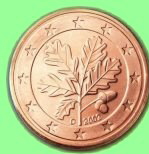 2 Cent deutsch: Eichenlaub